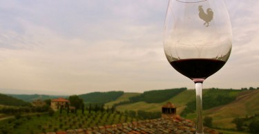 Bicchiere di Vino Toscano rosso